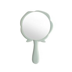 휴대용 화장 거울 장미꽃 모양 속눈썹 익스텐션 화장 거울 여성용 도구, Green