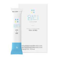 얌티 이온음료 비타민음료 전해질 가루 분말 파우더 보충제 리치 레몬, 3g, 1박스, 10개입