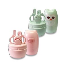 小閨祕 嬰兒指甲剪四件套 寶寶安全護理, 1個, 小豬