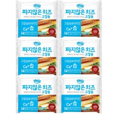 동원 짜지않은 치즈 고칼슘 비타민 252g 14매-6 12수량선택, 6개