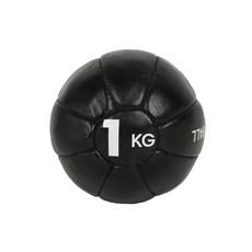 굿딜 핸드메이드 천연 소가죽 메디신볼 1kg 블랙