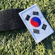 태극기 자수패치 군인 가방 찍찍이 태극기패치 mrk48azh