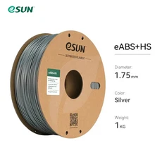 eSUN 고속 ABS+ 필라멘트 1.75mm 뛰어난 레이어 접착력 3D 프린터 스피디 플러스 출력용, 01  Mainland, 12 Silver