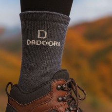 다두리 국산 메리노 울 장목 남여공용 등산양말, 1개, 그레이