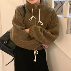 ROMIHOLY Calling 高領領領短款九分長袖拉鍊夾克 S377