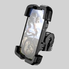 에코하이진 자전거 프리미엄 핸드폰 휴대폰 거치대 2중 잠금장치, 1개