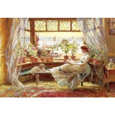 학산문화사 창가의 책 읽는 소녀 명화 150피스 직소퍼즐액자 HS954322, 1개