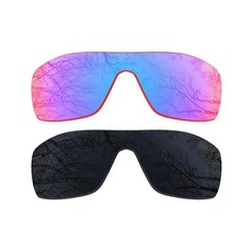 ToughAsNails 오클리 다트 블랙 & 자몽 IR용 편광 렌즈 교체품 2쌍 275093, 블랙 & 자몽 Ir