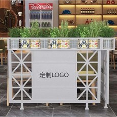 餐廳護欄裝飾火鍋店卡座隔斷鐵藝圍欄飯店隔欄柵欄矮隔墻 KQYY, 150*16*100（白色）