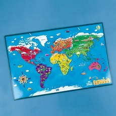 양면 세계지도 나라 지구인공부 자석퍼즐 두뇌발달 집중력 IQ EQ