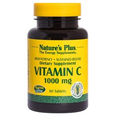 Natures Plus 無麩質維他命C錠 1000mg, 1罐, 60顆