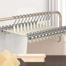 흘러내림 방지 바지걸이 강력한 집게형 논슬립 옷걸이, 1. 1개