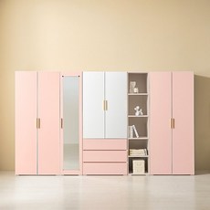 HZY565 수납 서랍 옷장 오픈장 풀세트 C, 화이트민트, 화이트민트