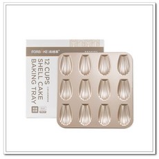 FORBAKE 12連 貝殼瑪德蓮 蛋糕烤盤, 詳見包裝