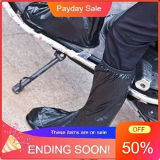 男士黑色高筒防雨鞋套，適用於戶外爬山出遊, 黑色202,XXL