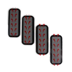 복부 피트니스 벨트 트레이너 자극기 마사지 장비 바디 운동 교체, 4pcs set 6.3x15.2cm, 4pcs set 6.3x15.2cm