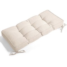 DETIBLUE 실내 가구용 쿠션 14 벤치 2CM 91 35 10 36, 40x15inch, 크로스린넨 베이지