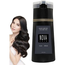 Nova Hair Dye Shampoo 溫和不刺激, 1個, 黑色