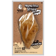 매맛닭 매일매일 맛있는 소스 닭가슴살 블랙페퍼, 100g, 12개