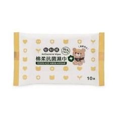 妙妙熊 嬰兒純水棉柔厚濕巾, 1個, 妙妙熊棉柔抗菌濕巾10抽, 10抽, N/A