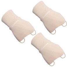 인콘트로 자외선차단 골프 손등토시 오른손착용, 베이지, 3개