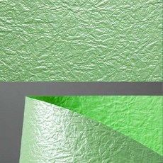 구긴듯한 컬러색지 펄구김지 펄구김색지(2절x5장) 주문제작 재단판매, 130연두색