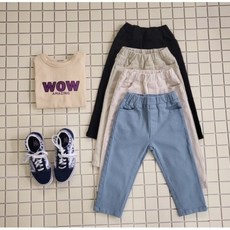 아이짱 아동용 주니어 면스판 배기바지 초등학생