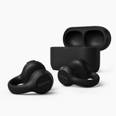 필립스 오픈타입 무선 5.4 이어커프 블루투스 이어폰, TAQ2000, 블랙