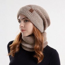 여성 모자 겨울모자 벨런즈 니트 넥워머 세트 목도리