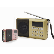 고성능 USB 연결 휴대용 미니 노래 음악 카세트 어르신 아버지 어머니 선물용 충전형 소형 무선 휴대 라디오, 블랙