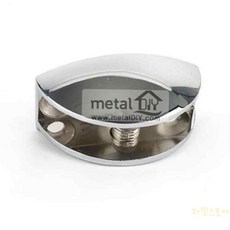 루마 유리 반달브라켓 발, 크롬 도금 SD705-D