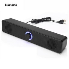 스피커 우퍼 휴대용 음악 PC 사운드 바 유무선 블루투스 TV 용 4D USB 전원 Pc 노트북 게임 서라운드, 2) With bluetooth