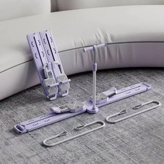 BLACK K7 필라테스 다기능 실내 운동기구 접이식 스키머신 허벅지 운동기구 전신 코어 트레이닝 스키머신, 퍼플, 손잡이 포함