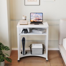 1인용 이동식 컴퓨터책상 미니 작은책상, 화이트