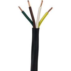 도체 트레일러 케이블 4개 16AWG GPT 외부 재킷이 있는 컬러 코딩 PVC 와이어 길이 50피트, 1 ft