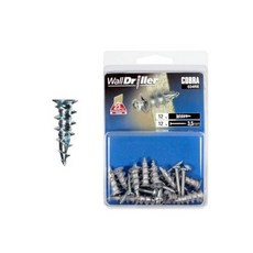 코브라 월드릴러 석고앙카 아연 034RE 12개입 철물 선반 걸이