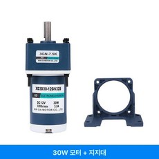 DC 감속 모터 소형 전동기 정역 회전 기어 변속, 12V, 브래킷 포함 30W DC 감속 모터, 10 RPM