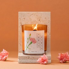 캔들조이 우드심지 소이캔들 향초 190 g 카네이션 에디션, 03 포레스트 라벤더