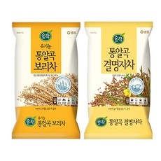 샘표 순작 유기농 통알곡 보리차 1kg + 결명자차 1kg, 1개입