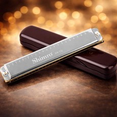 심로 입문자용 트레몰로 24홀 하모니카 SH-102, 1개, 혼합색상