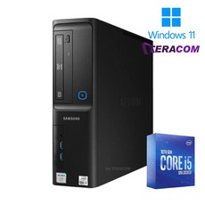 삼성 컴퓨터 윈11 슬림형 i5 10세대 10400 업무용 주식용 최고사양, 삼성슬림 10세대 DB400SCA, WIN11 Pro, 240GB, 8GB, 블랙
