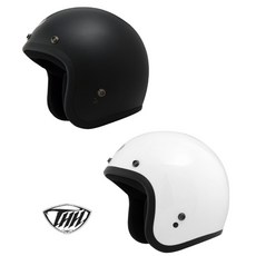 【PUPU SHOP】 THH安全帽 FH-356A 素色 復古帽 半罩安全帽 台灣製造, 消光黑,XL