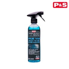 【HoJ】P&S TRUE VUE 高濃度玻璃清潔劑 玻璃水 不留痕跡 玻璃除汙, 1個, 單瓶16oz(免稀釋)