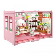 라인프렌즈 빌딩 블록 코니, 브라운(4000)