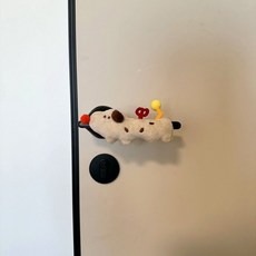 卡通可愛小狗門把手保護套 防靜電磕碰門把裝飾, 熱銷*棕斑點小狗,收藏加急發貨