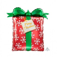 크리스마스은박풍선(슈퍼쉐잎)프레젠트 파티장식 소품, 상세페이지 참조, 1개