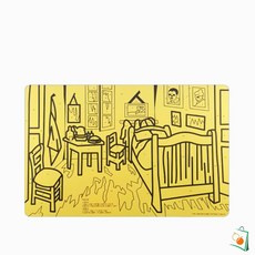OS 데코샌드아트 명화도안 색모래 별매 중 고흐의 방 미술놀이도안 미술놀이키트