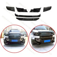 2020-2025 랜드로버 디펜더 URBAN 에디션 ABS 하부 발란스 프론트 스플리터 범퍼 립 스포일러 호환, 글로스 블랙