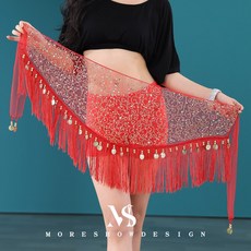 댄스복 힙스카프 벨트 치마 연습 라인 스카프 체인 무대 라틴 벨리 악세사리 허리 공연 소품 댄스 의상 밸리 댄스웨어