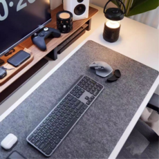 앰버리 논슬립 코르크 펠트 데스크매트 장패드, 다크 그레이